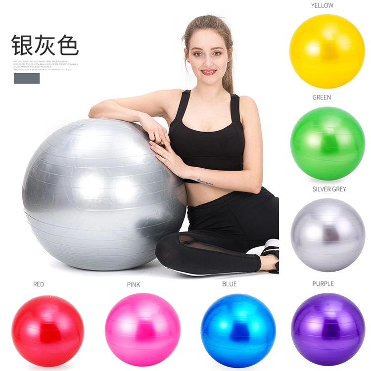 55cm 65cm 75cm PVC Colourful Exercise Gym Yoga Ball with Air Pump